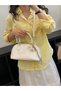 Solid Handbag with Charm - 3