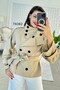 Buttoned Short Trench Coat 7K082 - 2