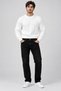 Men's Regular Fit 97% Cotton Denim Jeans - Black, Silver, Blue, Navy - 3