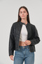 Women's coat women's faux leather short coat - 2