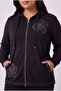 Double Cotton Plus Size Tracksuit Set Black - 2