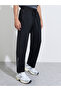 Black Solid Drawstring Waist Regular Fit Active Track Pants - 3