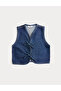 Pamuklu Denim Yelek - 2