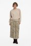 Women's Modal Fabric Sweatshirt with Bead Embroidery Detail on the Front - 3