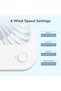 جيزليف مروحة مكتب صغيرة، تعمل ببطارية قابلة لاعادة الشحن 4500mAh - 7