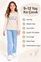14009-26 Girl's Floral You Printed Seasonal Combed Cotton Sweatshirt - 6