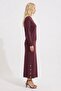 703 Mercerized Suit with Skirt and Button Detail - 2