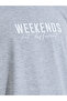 Grey Slogan Print T-Shirt and Checked Shorts Pyjama Set - 3