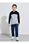 Boys Grey Color Block Long Sleeves Hoodie - 2