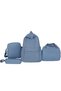 4-Piece Solid Backpack Set - 3