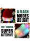 3pc Santa Hat, Light up Christmas Hat, Santa Hat with LED Lights, Flashing Santa Hat for Adults & kids Christmas Gifts - 3
