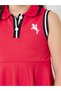 Girls Tipped Detail Sleeveless Polo Dress - 3