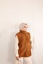 Women's Zero Sleeve Zippered Teddy Vest - 4