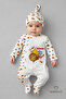 Aunt's Honey Written Newborn Baby Romper Hat Set Bee Patterned 100% Cotton Snap Fastener Baby Romper - 4