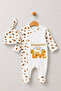 Grandma's Honey Written Newborn Baby Romper Hat Set Bee Pattern 100% Cotton Snap Fastener Baby Romper - 3