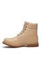Premium 6 Inch Lace up Waterproof Women's Beige Boots - 3