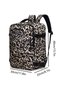 Leopard Print Backpack with Shoe Compartment - 2