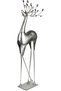 ديكور معدني على شكل غزال فضي 32x125 سم. - 3