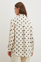 Polka Dot Satin Shirt Brown - 3