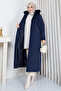 Women's Cashmere Detailed Lined Nova Quilted Coat - 2