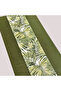 Tropical Leaf Patterned Green Runner – Decorative Tablecloth Runner 40 X 160 - 2