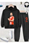 Harry Kane Printed Boys' Tracksuit, 3-Yarn Shardooned Fabric