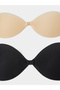 Pack of 2 - Multi-Color Stick on Bra with Front Opening Clasp - 2