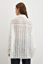 Glittery transparent shirt ecru - 6