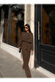 Women's Brown Flowy Blouse and Pants Two-Piece Set - 5