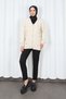 V-Neck Button Detailed Knitwear Cardigan Cream Hnt2810 - 5