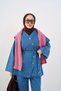 Women's Button Detail Trouser Suit Light Blue - 3