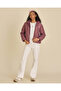 Men Burgundy Basic Puffer Jacket - 5