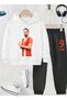 Harry Kane Printed Boys' Tracksuit, 3-Yarn Shardooned Fabric