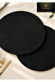 Set of 2 Natural Jute Woven Straw Placemats Round Dining Table Placemats - 3