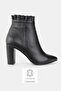 Women's Black Genuine Leather Boots & Booties, Sizes 34-41