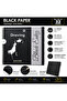 Black Sketchbook 20X20 cm Black Paper Drawing Notebook 32 Sheets - Black Paper Sketchbook
