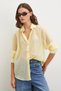 Scratched transparent shirt yellow