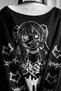 Black Yami Kawai Anime Grunge Y2K Sweatshirt - 2