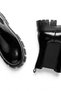Women's Black Winter Patent Leather Elastic Non-Slip Flat Sole Chelsea Boots Kant - 2