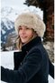 Plush Siberian Ushanka Winter Women's Hat - Gray Faux Fur Cold-Proof Wind-Cutting Luxury Furry Ushanka - 2
