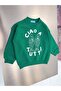 Children's Cotton Fish Printed Green Sweatshirt - 2