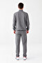 18481 Men's Gray Zippered Tracksuit Set - 4