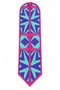 Choose Your Style Eighties Neon Rhythm Geometric Patterned Tie / Scarf / Foulard 85X25Cm - 3