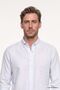 Men's Blue 100% Cotton Slim Fit Button-Down Collar Dobby Flared Shirt - 3