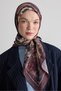 Misty Bloom Pattern Bamboo Scarf