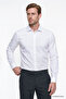 Men's White Non-Iron Iron-Free 100% Cotton Slim Fit Classic Collar Shirt - 2