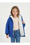 Onion Patterned Girl's Fur Lined Coat - 2