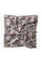 Soft Scarf Painterly Floral Blue Gray - 5
