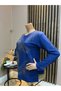 Women's Winter Blouse with Feather Motif for Middle-Aged and Older Women - 2