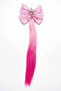 Pink Snowflake Figured Sequined Girl's Hair Clip - 2